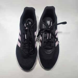 Adidas Cloudfoam Running Shoes Women’s 8.5 Black Pink Comfort Sneakers